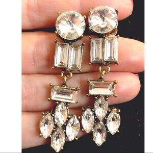 BRIDAL CRYSTAL STATEMENT EARRINGS, STATEMENT EARRINGS, SPECIAL Occasion #101